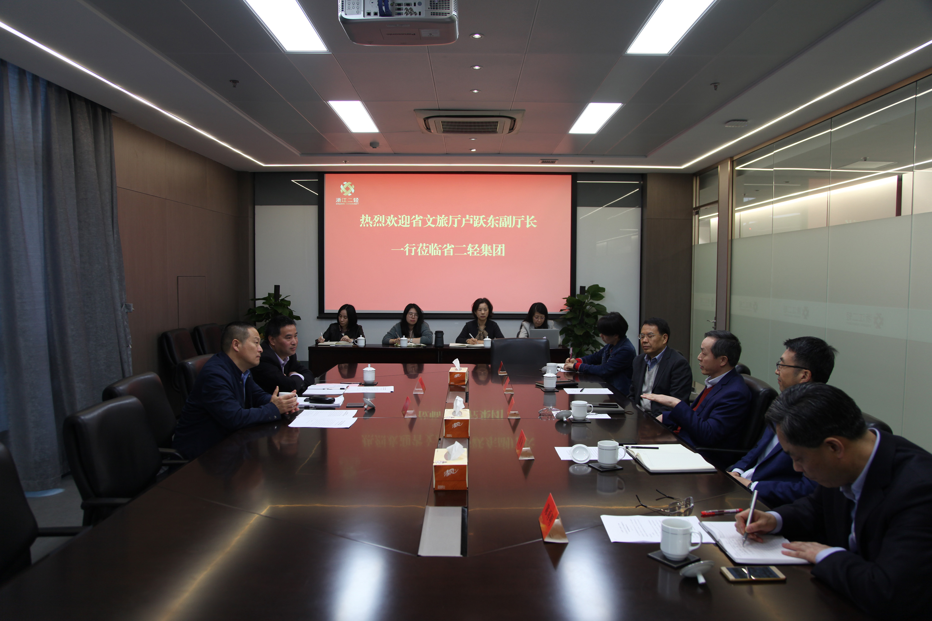 省文旅廳副廳長盧躍東一行到集團(tuán)調(diào)研